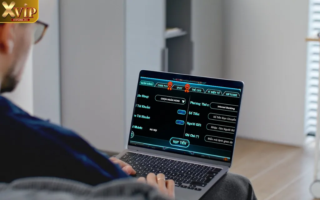 Hướng dẫn nạp tiền vào tài khoản đặt cược XVIP cho tân thủ
